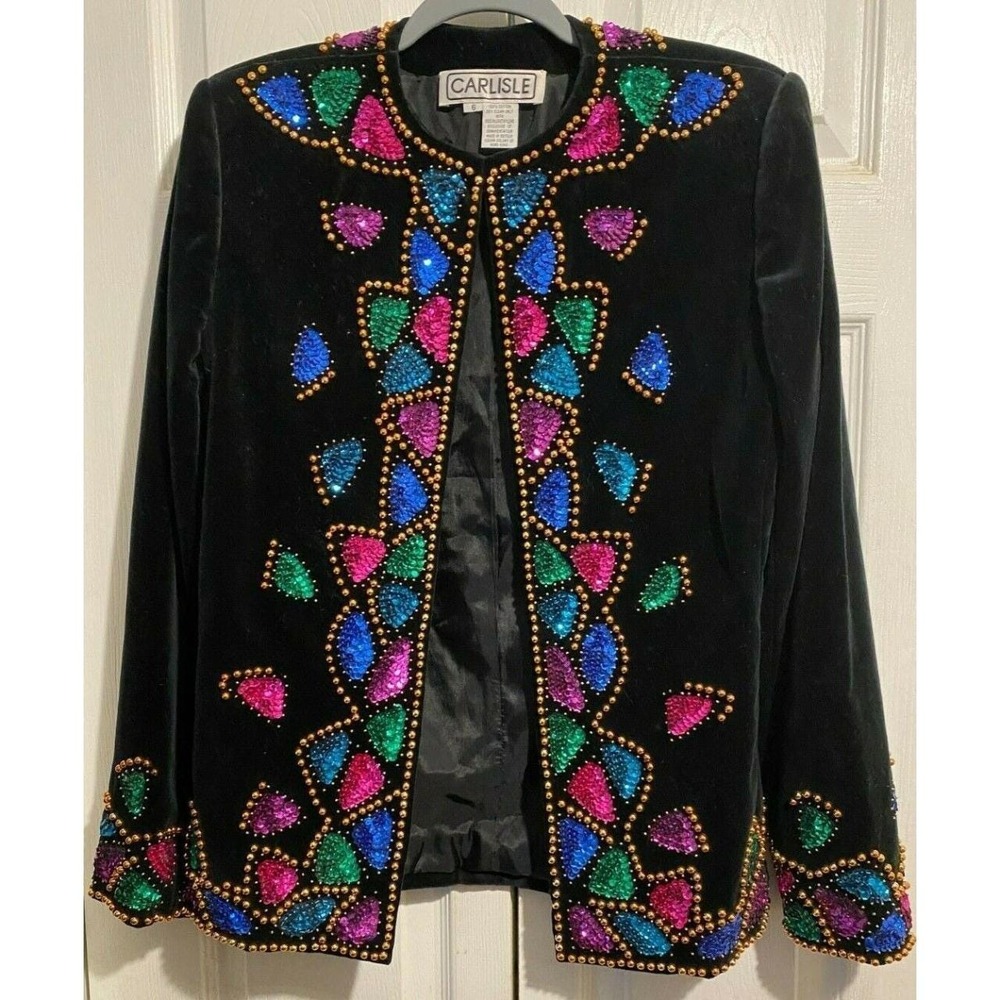 Vintage sparkle bling suit 80s or 90s Carlise